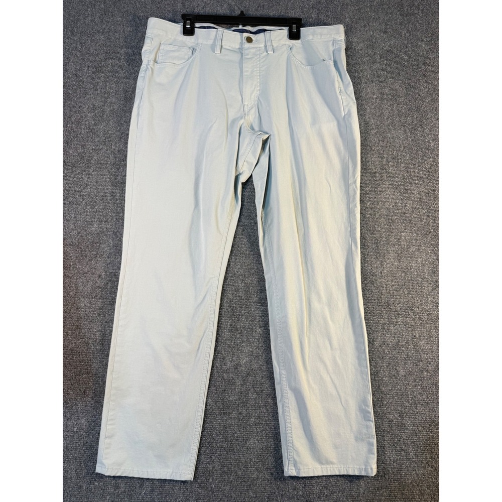 Vineyard Vines Performance 5-Pocket Pants Mens 38x30 Gray Stretch Cotton Nylon